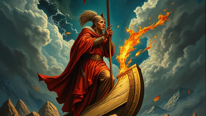 Символическое слияние знака зодиака Близнецы и карты Таро 'Влюбленные' на космическом фоне с элементами Меркурия.