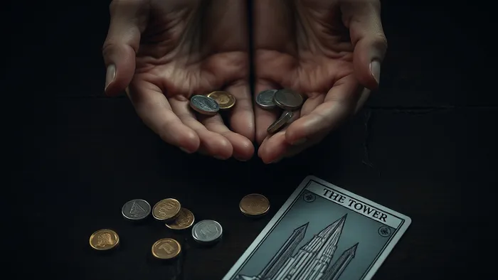 Иллюстрация к статье: Деньги утекают как вода: порча, карма или просто невезение? Глубокий разбор с позиции Таро