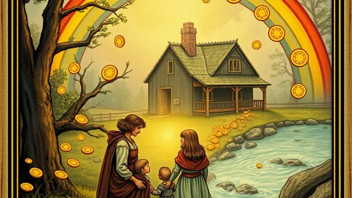 Десятка Кубков на деньги: когда счастье и богатство встречаются в одной карте