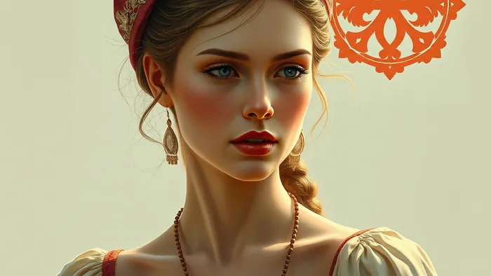 Аркан Отшельница в стилистике знака Дева: детализированный фонарь освещает символы пентаклей и зодиака