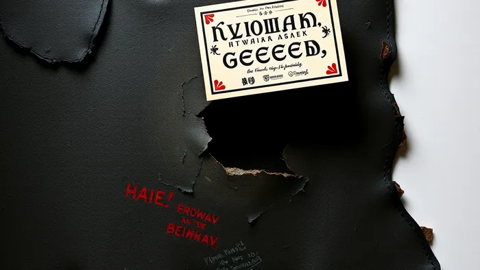 Разбитое зеркало как символ утраченного доверия и искаженного образа. На осколке — карта Таро Тройка Мечей, означающая сердечную боль и предательство.
