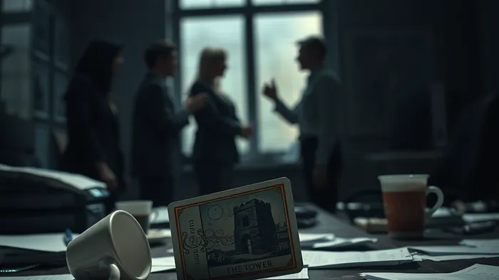 Иллюстрация к статье: Хаос на работе: порча или системный сбой? Разбираем с картами Таро