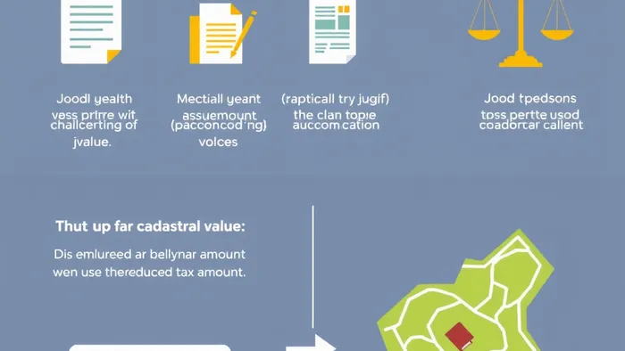 Инфографика: Процесс оспаривания кадастровой стоимости земельного участка для снижения налога