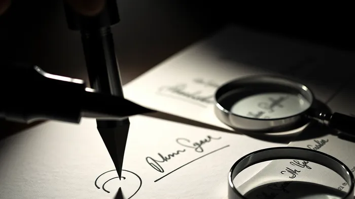 Иллюстрация к статье: Как подготовиться к судебной экспертизе почерка в деле о подделке подписи: Путеводитель сквозь хаос