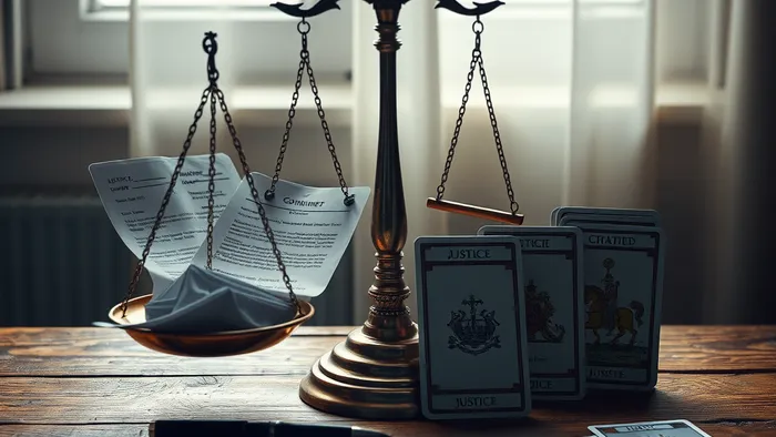 Иллюстрация к статье: Какой исход ждет моего обращения в суд по поводу защиты прав потребителя? Разбор через призму карт Таро