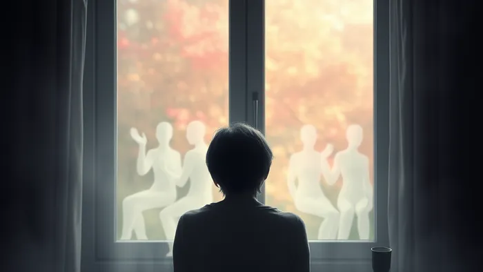 Символическое изображение человека, испытывающего потерю интереса и энергетическое истощение. На столе лежит карта Таро Пять Кубков.