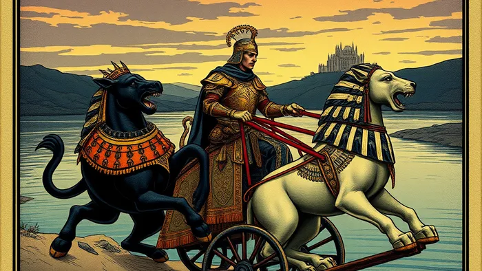 Колесница: сила воли против хаоса мира. Полное толкование Аркана Таро