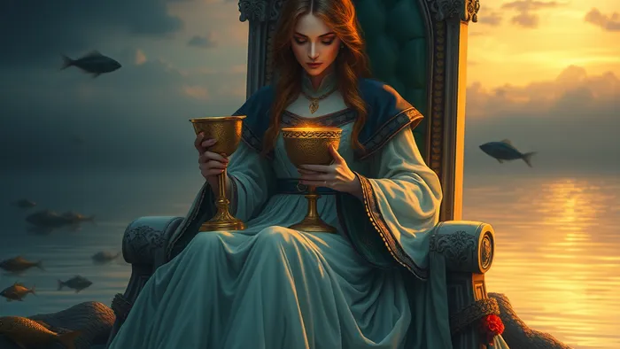 Королева Кубков Таро: Мастер Эмоций, Исцеления и Тихой Мудрости