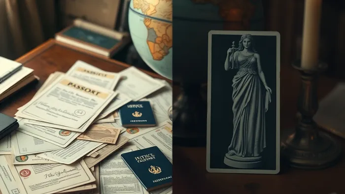 Иллюстрация к статье: Наследство за границей: Как карты Таро помогают разобраться в юридическом лабиринте