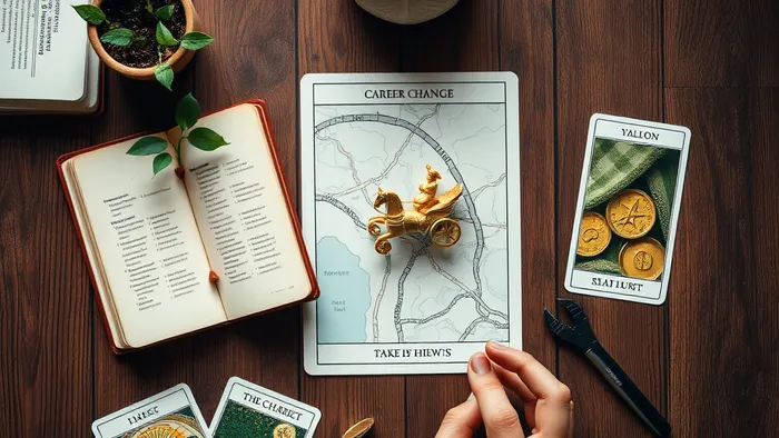 Иллюстрация к статье: Новая работа, курсы или подработка: Какой финансовый шаг даст максимальный доход в 2025 году? Разбор с позиции карт Таро