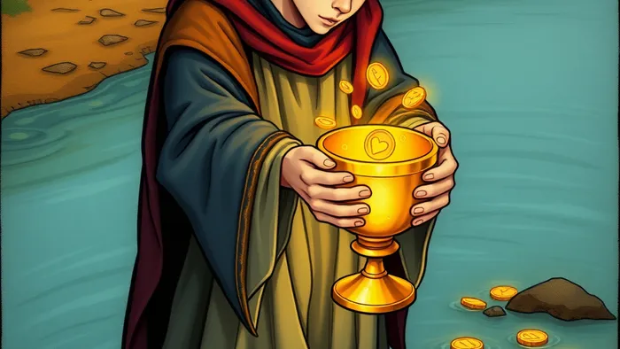 Паж Кубков в вопросах финансов: Когда эмоции и деньги встречаются в Таро