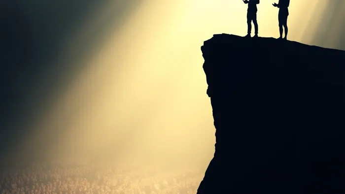 Символическое изображение человека на краю сцены, чья тень превращается в символы карт Таро, отражая внутренний страх перед публичным выступлением.