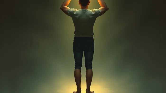 Символическое изображение человека в роли спасателя: он держит фонарь, освещающий путь, но от него тянутся тени-руки. У ног лежат карты Таро (Императрица перевернутая, Шестерка Мечей, Сила), указывающие на кармический паттерн.