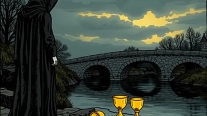 Пятерка Кубков в отношениях: траур, принятие и та вода, что осталась в кубках