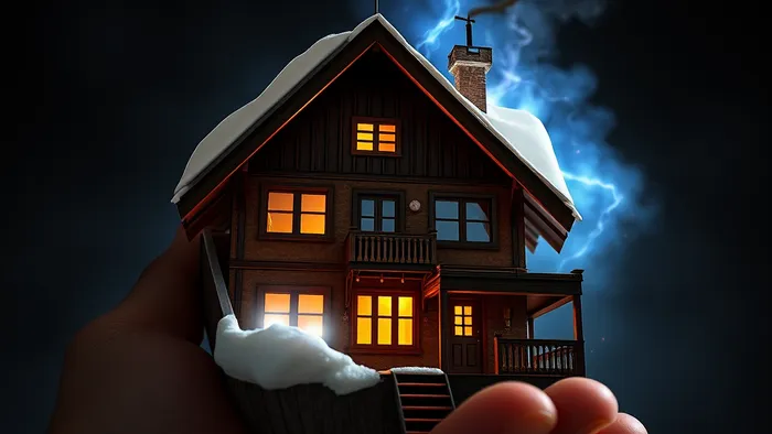 Визуализация расклада на 5 домов: пять потоков энергии из карт Таро, превращающихся в планетарные символы и наполняющих пять домов на фоне зодиака.