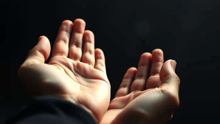 Символическое изображение выбора между оковами ревности и светом понимания. Две скованные руки тянутся к одинокой свече в темноте.