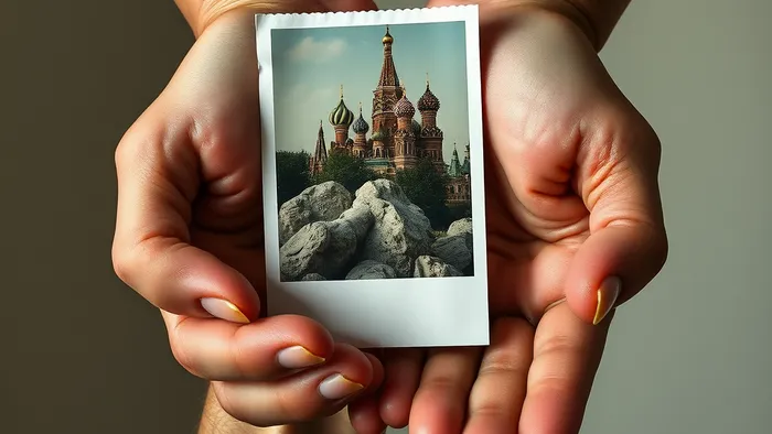 Метафорическое изображение выбора между прошлым (старая фотография) и настоящим (чистый холст) на фоне карт Таро, символизирующих решение проблемы ревности.