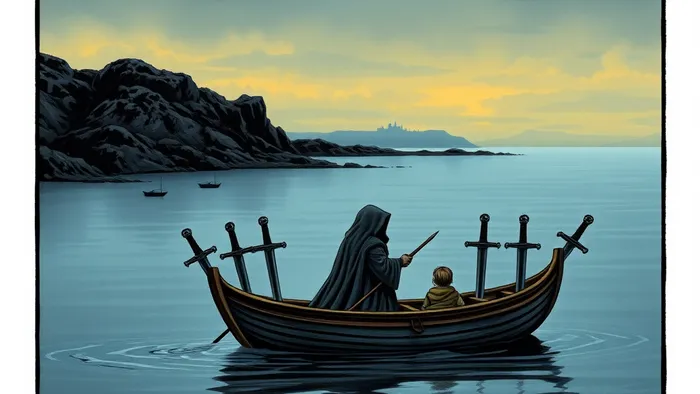 Шестёрка Мечей Таро: Путь через тихие воды перемен