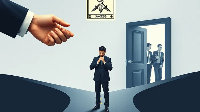 Иллюстрация к статье: Сотрудник ставит ультиматум: уступить или отпустить? Разбор с помощью карт Таро