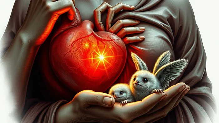 Женщина прислушивается к интуиции о встрече, карты Таро Звезда и Двойка Кубков лежат перед ней, символизируя надежду и зарождение связи.