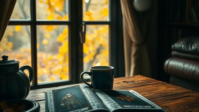 Иллюстрация к статье: Стоит ли открывать свой небольшой бизнес осенью? Расклад Таро на сезон перемен