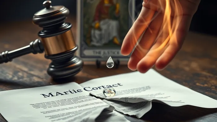 Иллюстрация к статье: Стоит ли подавать иск о признании брачного договора недействительным? Взгляд через призму карт Таро