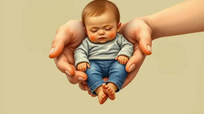 Символическое изображение передачи опыта и установления границ: руки матери и бабушки вместе заботятся о ростке, олицетворяющем ребенка, на фоне карт Таро.