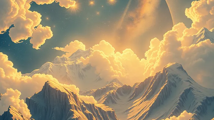 Символическое изображение прогноза для Весов на 2026 год: карты Таро Колесница и Башня как чаши весов на фоне космоса.