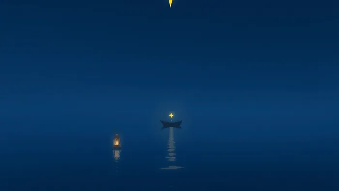 Символическое изображение подхода «Тихая Гавань» в Таро: карта Звезда покоится на зеркальной поверхности ночного океана, олицетворяя внутренний свет и покой.