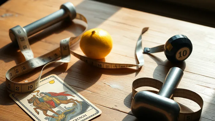 Иллюстрация к статье: Удастся ли мне похудеть на 10 кг к лету? Что говорят карты Таро о вашей силе воли и скрытых препятствиях