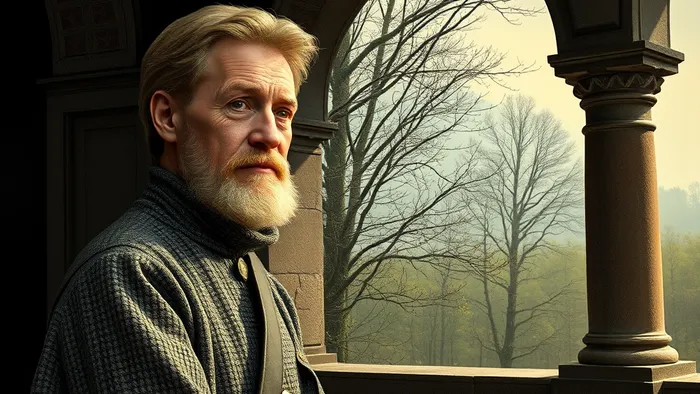 Символическое изображение работы с ревностью через Таро: силуэт человека, зеркало с картами-лабиринтом и арканами Колесо Фортуны и Дьявол.