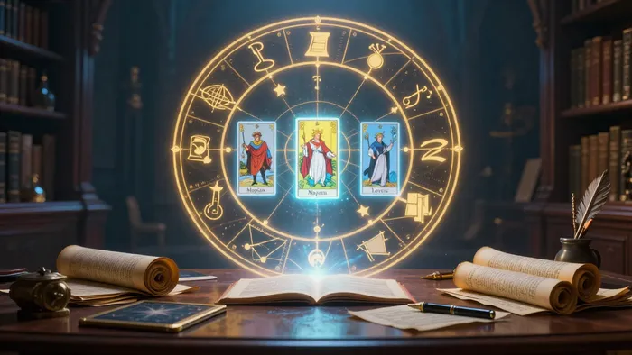 Иллюстрация к статье: 3 дом гороскопа и Таро: Архитектура мысли и магия повседневных слов