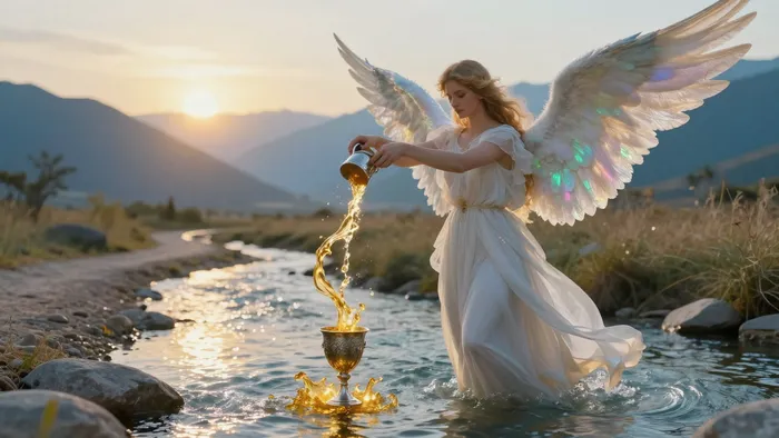 Иллюстрация к статье: Алхимия достатка: Как Аркан Умеренность превращает финансовый хаос в золотой поток