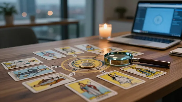 Иллюстрация к статье: Архитектура успеха: как правильно читать позиции в раскладах на работу и карьеру