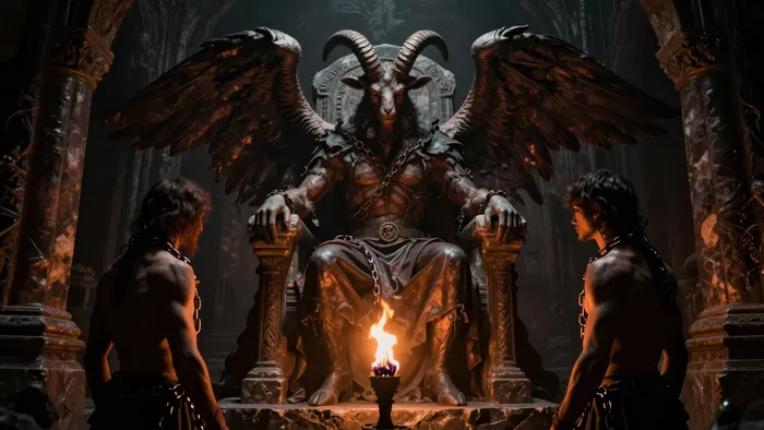 Иллюстрация к статье: Аркан Дьявол в Таро: Почему мы выбираем свои цепи и как в них спрятана великая сила