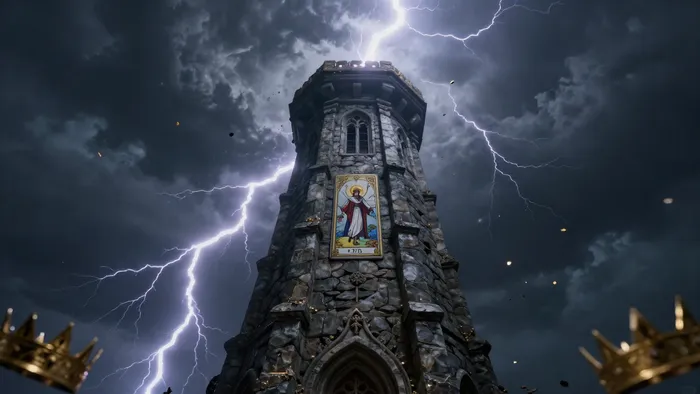 Иллюстрация к статье: Башня Таро: Да или Нет? Глубокое погружение в архетип разрушения