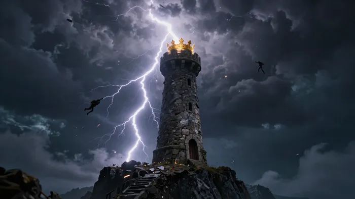 Иллюстрация к статье: Башня в Таро: Философия краха и искусство освобождения