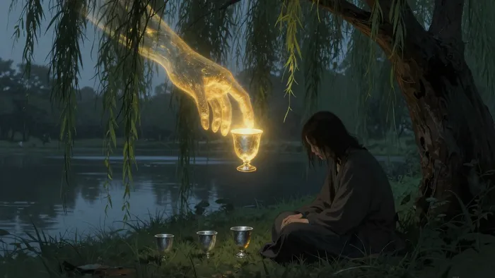 Иллюстрация к статье: Четверка Кубков как предостережение: почему «тихая гавань» может стать болотом