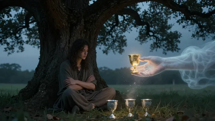 Четверка Кубков: Когда дар небес кажется обузой