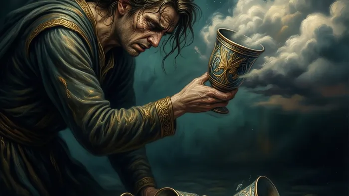 Четверка Кубков Перевернутая в Таро: От Тумана Недовольства к Пробуждению