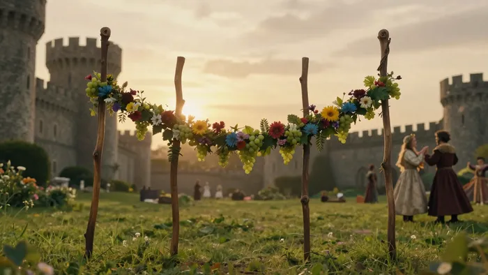 Иллюстрация к статье: Четверка Жезлов в любви: когда страсть обретает фундамент и дом