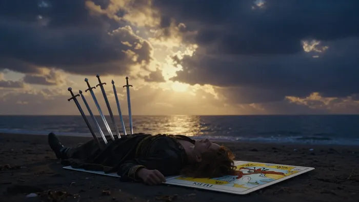 Иллюстрация к статье: Десятка Мечей как Карта Дня: Искусство завершения и практика обнуления