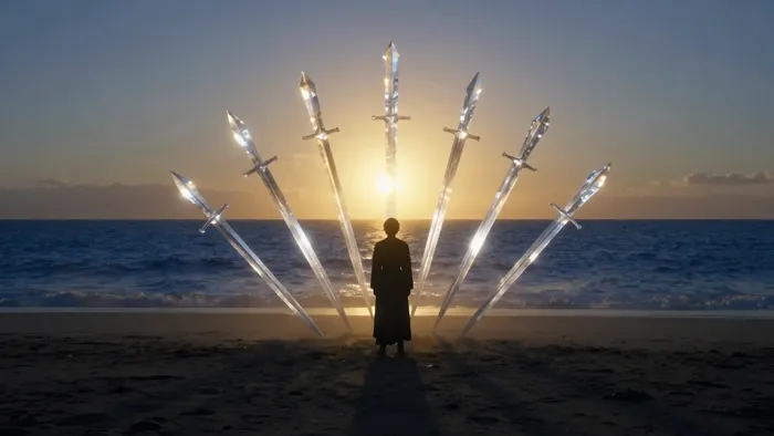 Иллюстрация к статье: Десятка Мечей как карта дня: практика проживания финала и искусство обнуления