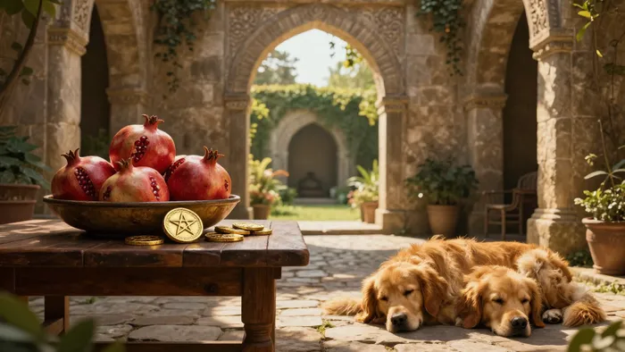 Иллюстрация к статье: Десятка Пентаклей: Как прожить день в энергиях изобилия и родового наследия