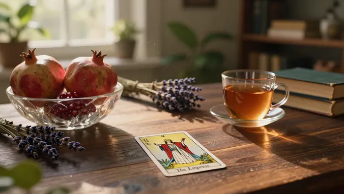 Иллюстрация к статье: Дневник таролога: Аркан Императрица — как услышать шепот живого поля