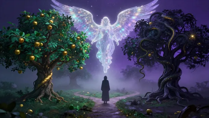 Иллюстрация к статье: Дневник таролога: Аркан Влюбленные — искусство выбора и алхимия поля