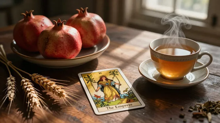 Иллюстрация к статье: Дневник таролога: Как Императрица учит нас доверять полю и телу