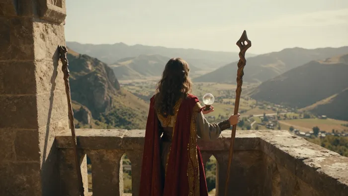 Иллюстрация к статье: Двойка Жезлов: Карта дня — между намерением и действием