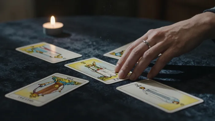 Иллюстрация к статье: Холод на столе: как читать поле в раскладах на развод