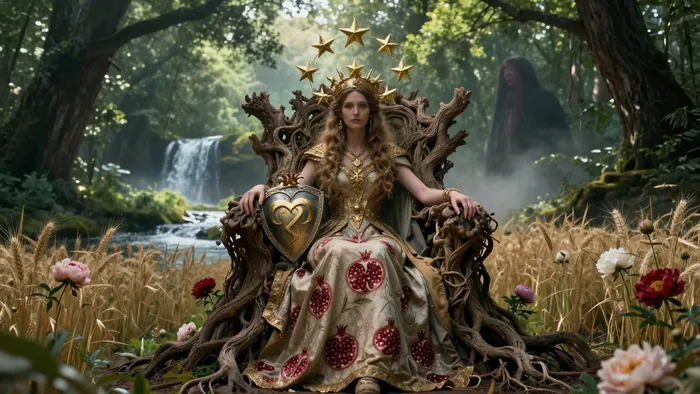 Иллюстрация к статье: Императрица: В зеркале Великой Матери и теневых лабиринтов души